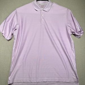 Adidas Men’s Polo Shirt XL Purple Clima Cool Short Sleeve Golf Athletic